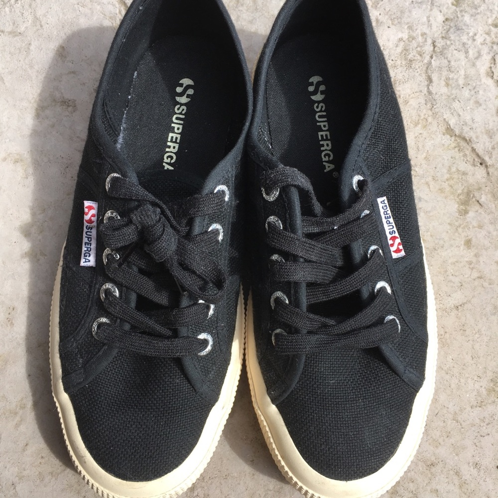 Superga Cotu Classic Sneaker in Black Size 6.5 US